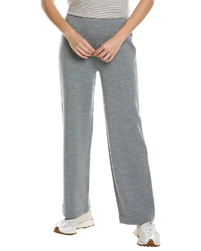 St. John Pull-On Wool-Blend Pant