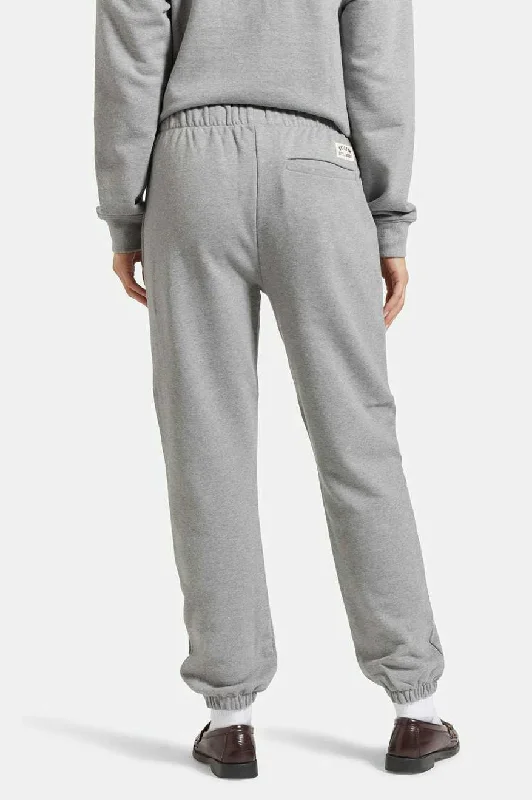 Cross Loop French Terry Sweatpant - Heather Grey