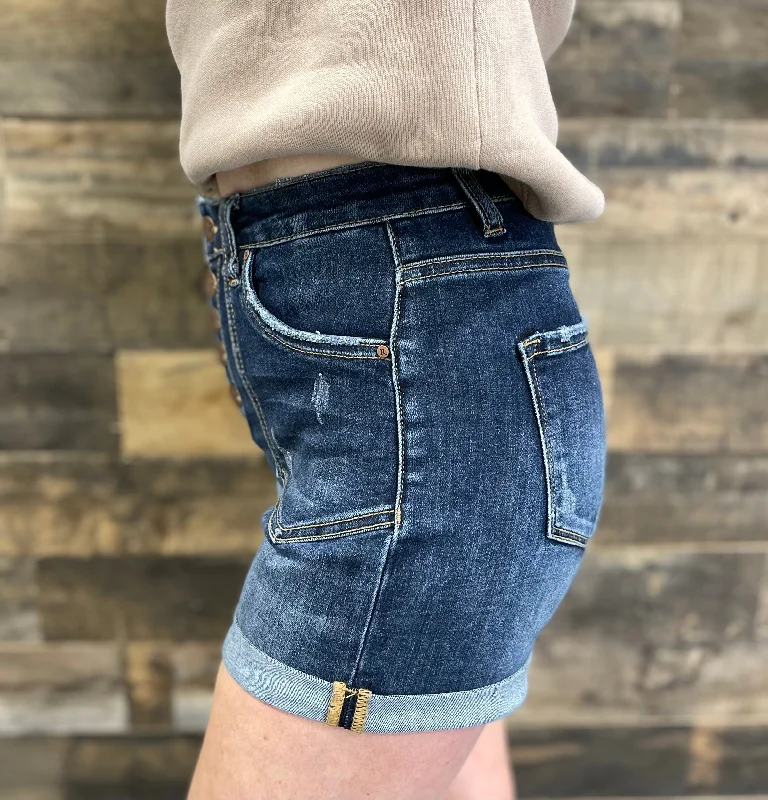 Turn Back Denim Shorts