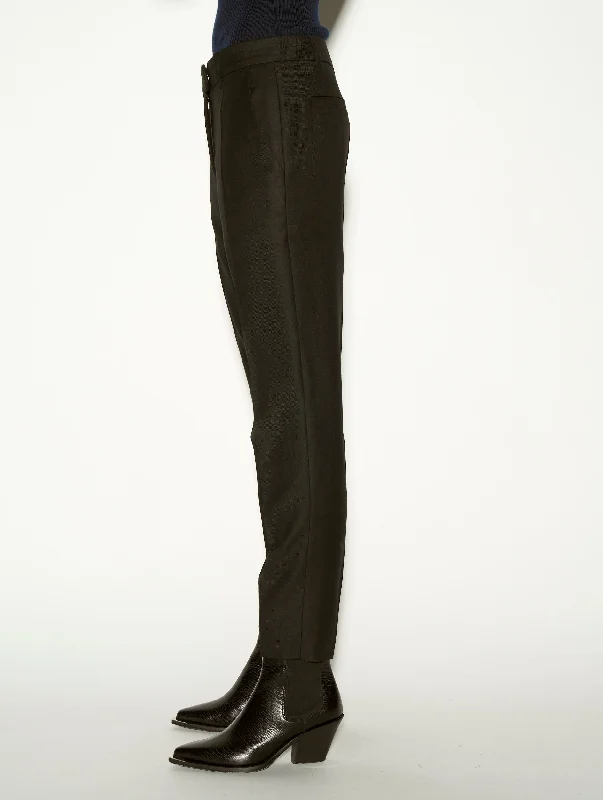 Black cashmere wool Roxy suit trousers