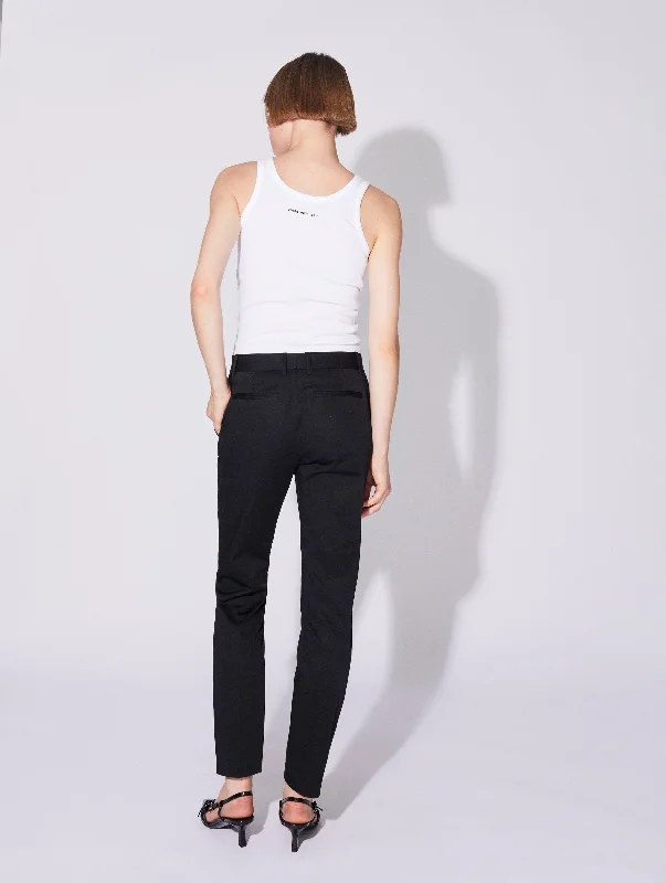 Roxy trousers in black stretch cotton