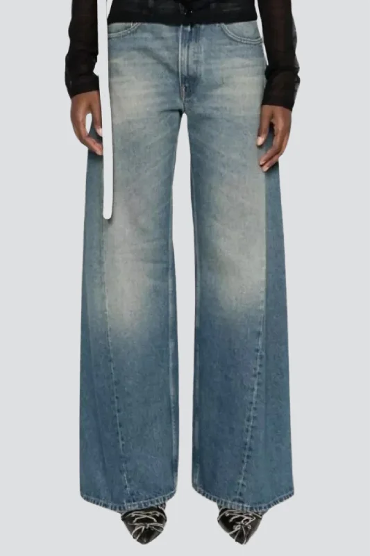 Blue Denim Oversized Jeans