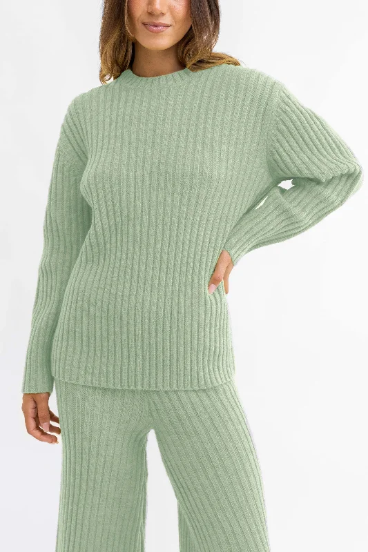 Daisy Knit Jumper Sage