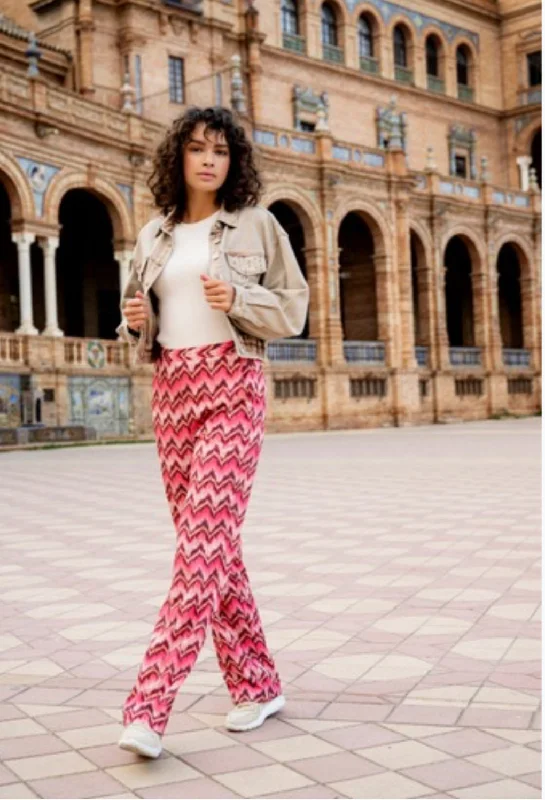 Esqualo Zig Zag Trousers Printed Trouser