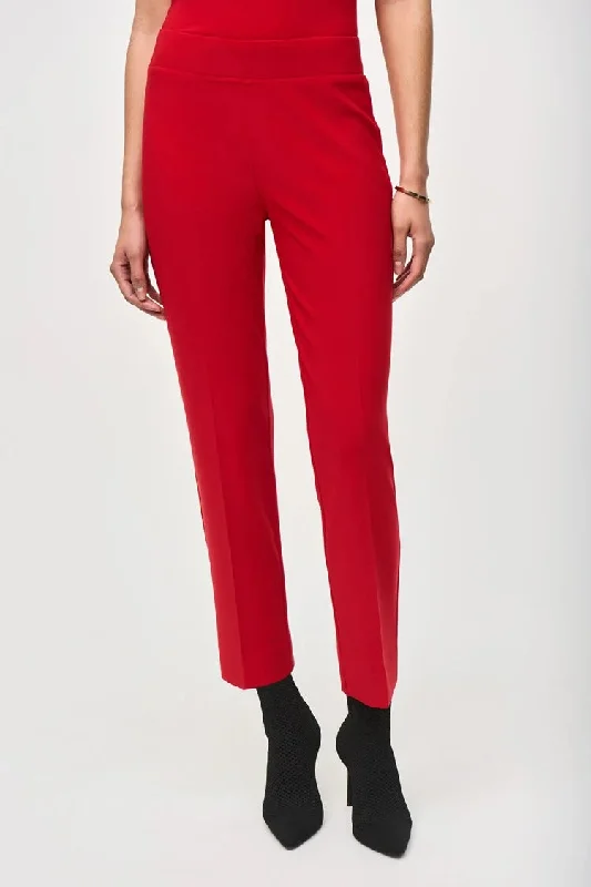 Joseph Ribkoff Red Classic Straight Pant