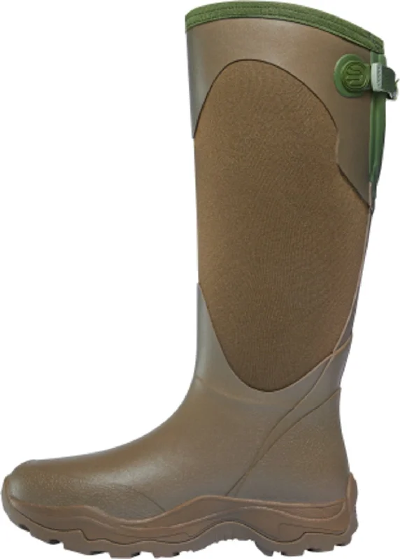 LaCrosse Alpha Agility Snake Womens Brown/Green Rubber 15in WP Hunting Boots