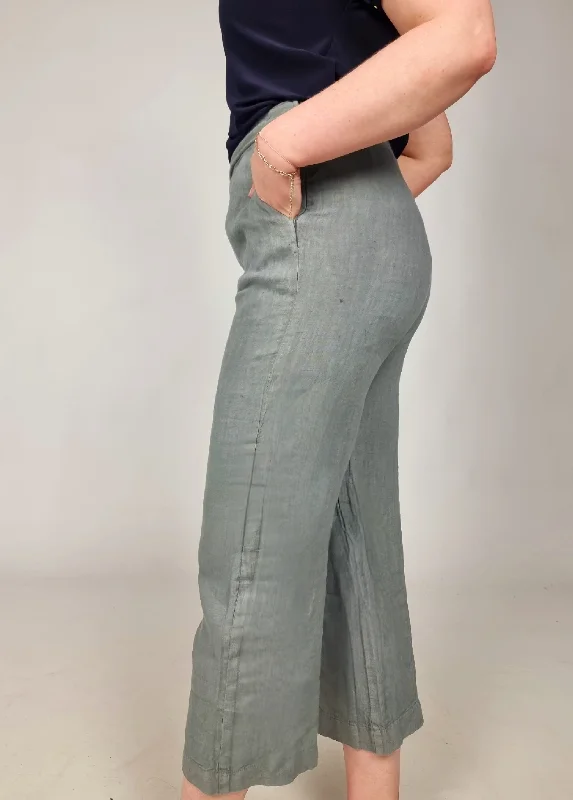 Lotus Eaters Wide Leg Cropped Trouser