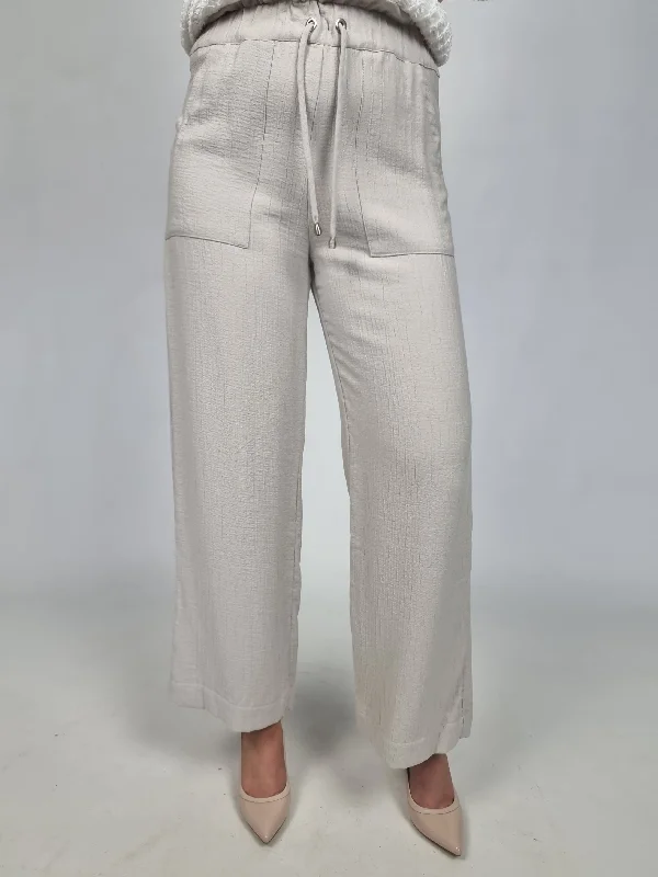 Naya Beige Drawstring Trouser