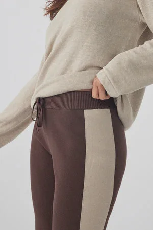 Neo Pant - Chocolate & Taupe