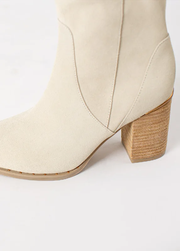 Nyra Slouch Boot in Ivory