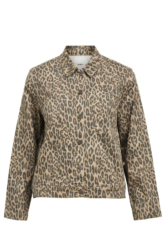 Object Seni Manya Leopard Print Jacket