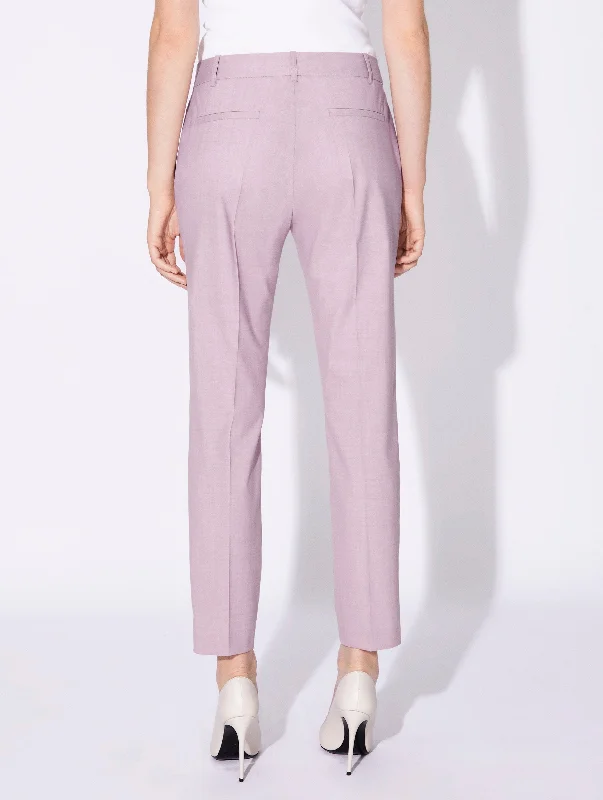 Pale pink alpaca Roxy suit trousers