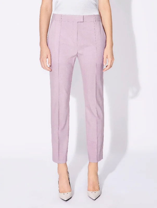 Pale pink alpaca Roxy suit trousers