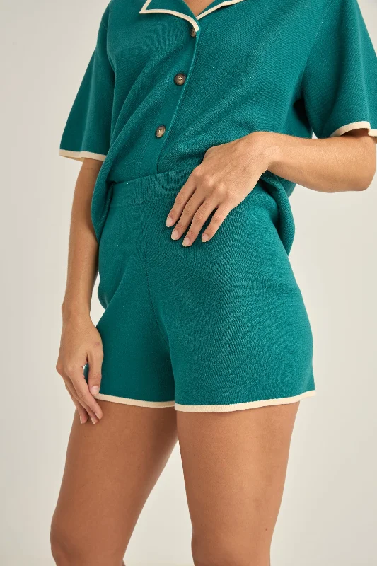 Palm Breeze Knitted Short Jungle