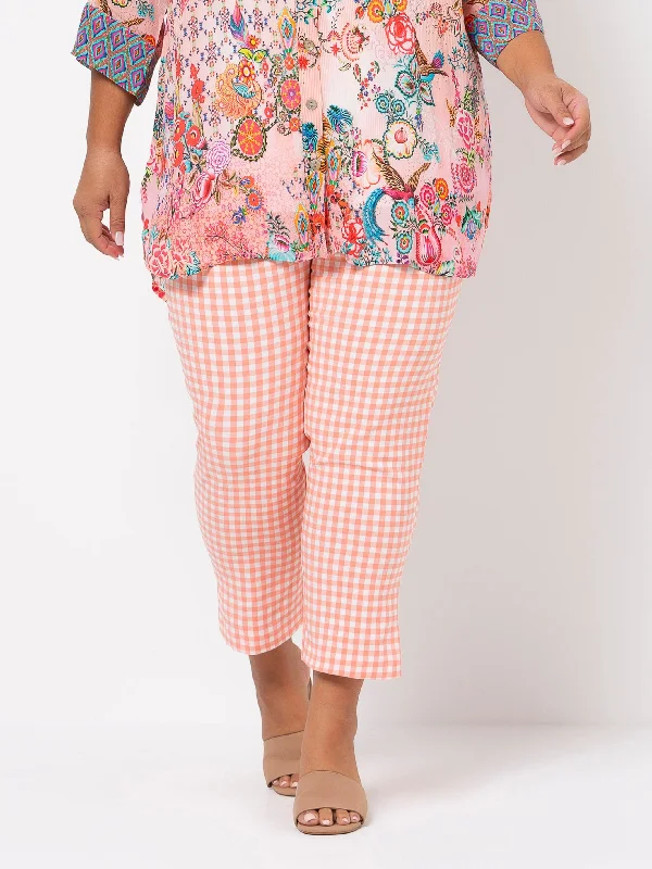 Coral Jack Gingham Pant