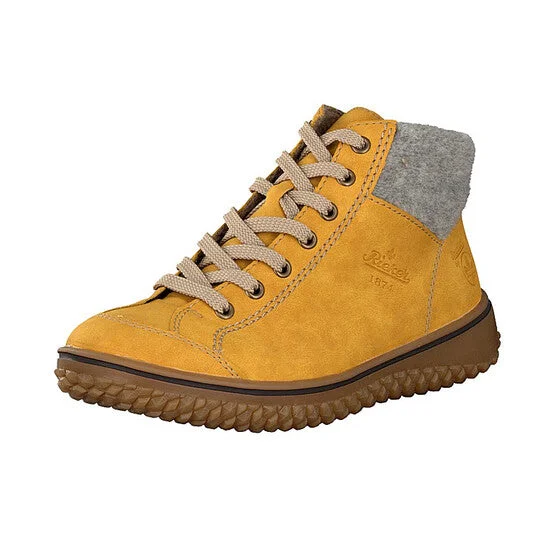 RIEKER Z4243-69 Yellow Ankle Boot