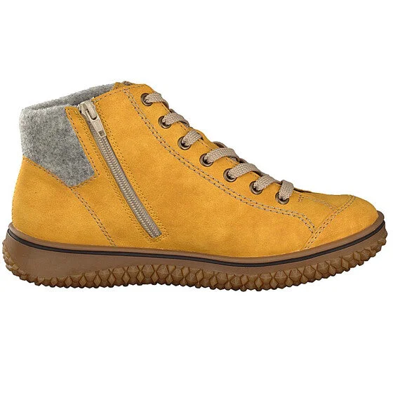 RIEKER Z4243-69 Yellow Ankle Boot