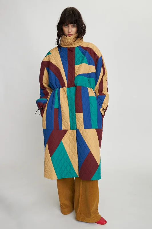 Stella Nova Patchwork Multicolour Coat