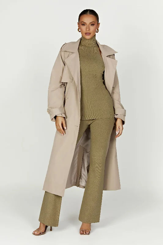 Andreas Oversized Trench Coat - Beige