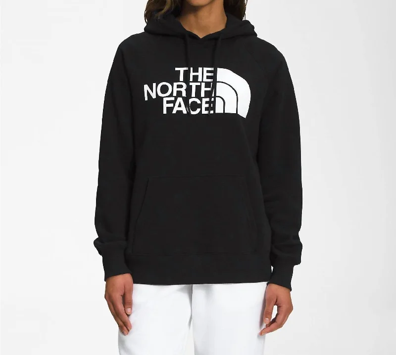 Half Dome Pullover Hoodie In Tnf Black/white