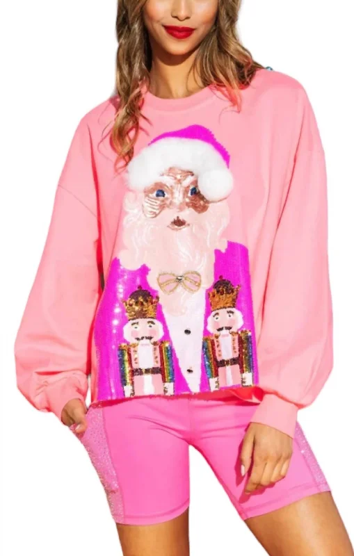 Nutcracker Sweatshirt In Pink