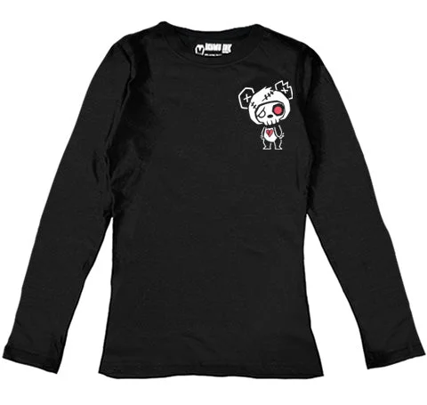 Panda Logo Women Long Sleeve Tshirt