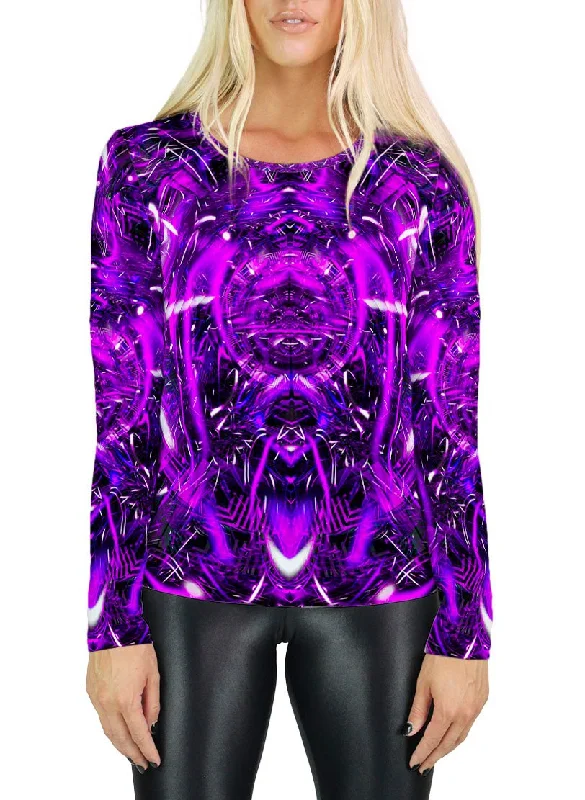 PURPLE PORTAL WOMENS LONG SLEEVE T-SHIRT