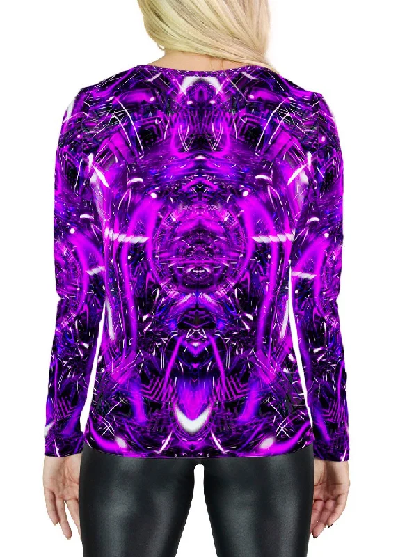 PURPLE PORTAL WOMENS LONG SLEEVE T-SHIRT