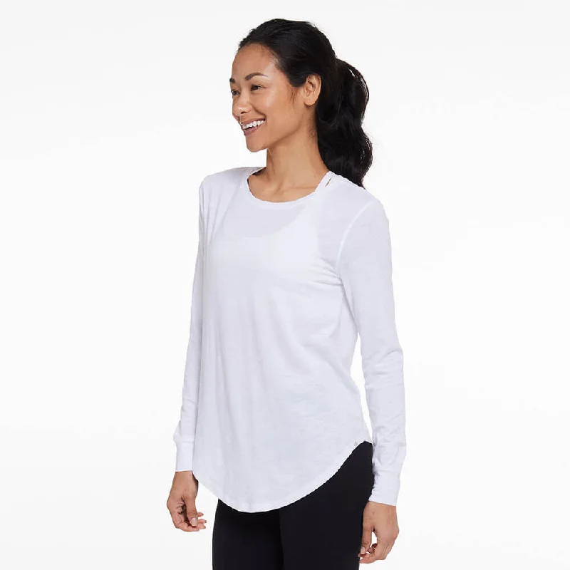 Tasc Womens Longline Long Sleeve T-Shirt - White