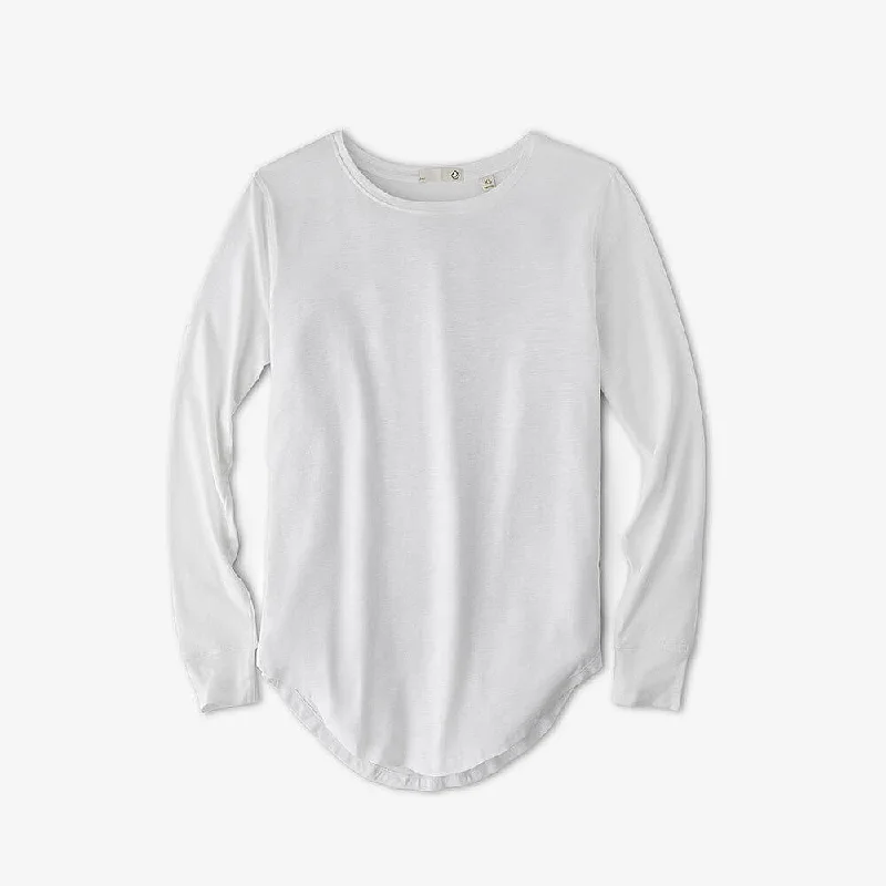 Tasc Womens Longline Long Sleeve T-Shirt - White