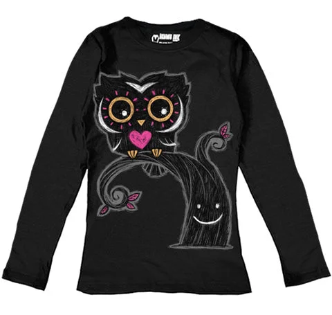 The Night Owl Women Long Sleeve Tshirt