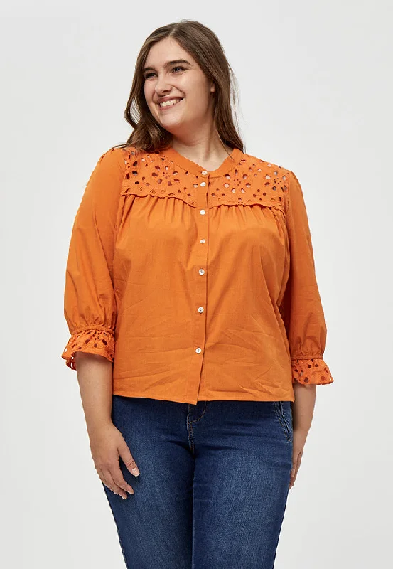 Francina Shirt Curve - Peach Caramel