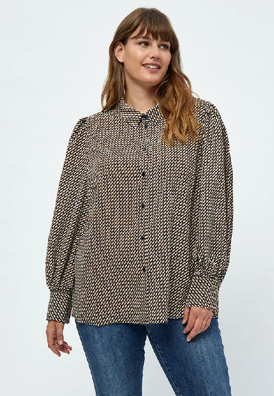 Giada Shirt Curve - Black Print