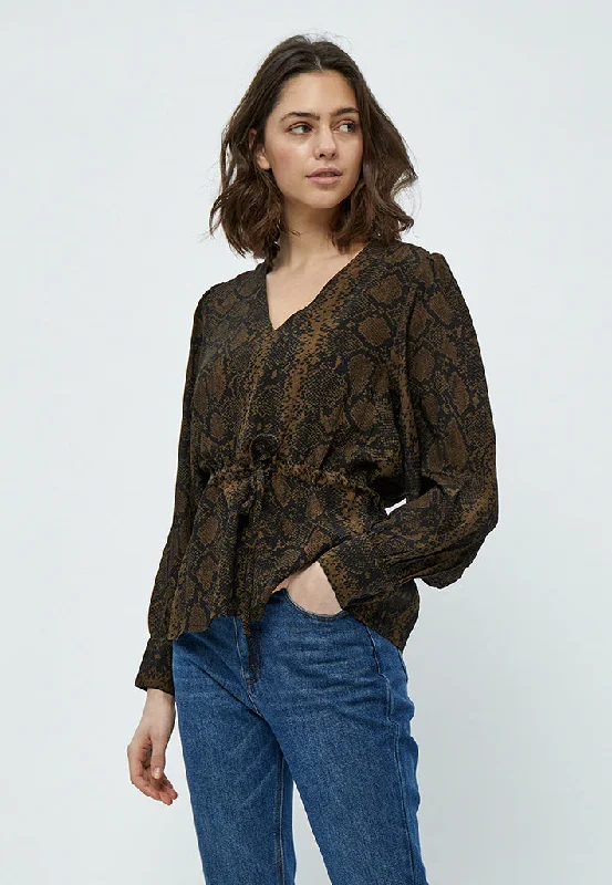 Giselle Blouse - Tobacco Brown PR