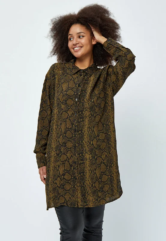 Giselle Shirt Curve - Tobacco Brown PR