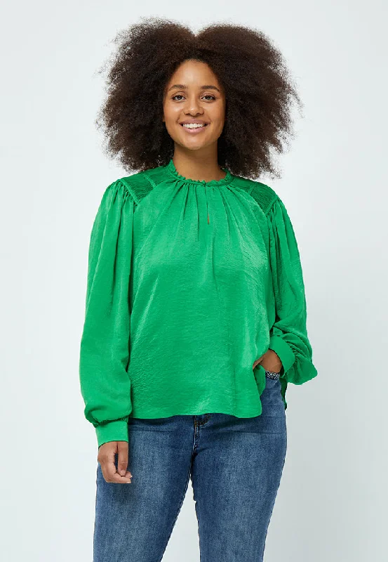 Haze Blouse Curve - Bright Green