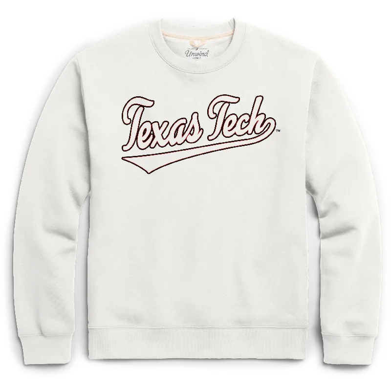 League Texas Tech ""Classic Hollow Tail"" WOMEN'S Crewneck Sweatshirt