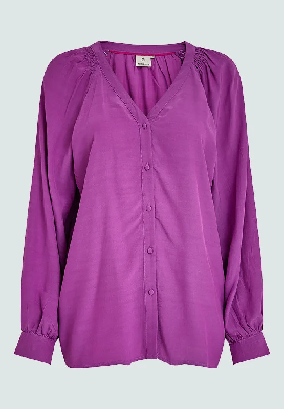 Omira Shirt - Hollyhock Purple