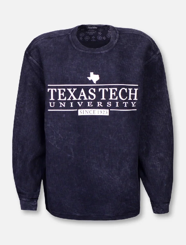 Pressbox Texas Tech Red Raiders ""Bar School"" Corduroy Long Sleeve Tee