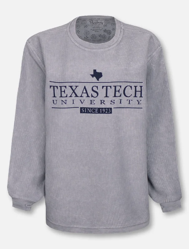 Pressbox Texas Tech Red Raiders ""Bar School"" Corduroy Long Sleeve Tee