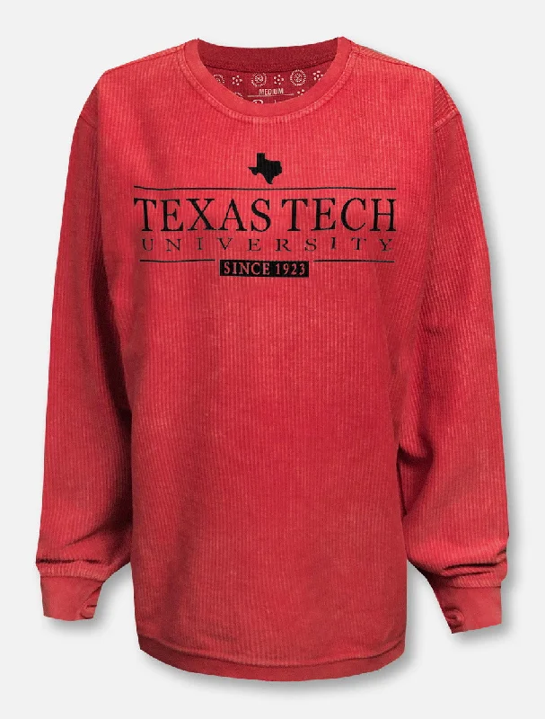 Pressbox Texas Tech Red Raiders ""Bar School"" Corduroy Long Sleeve Tee