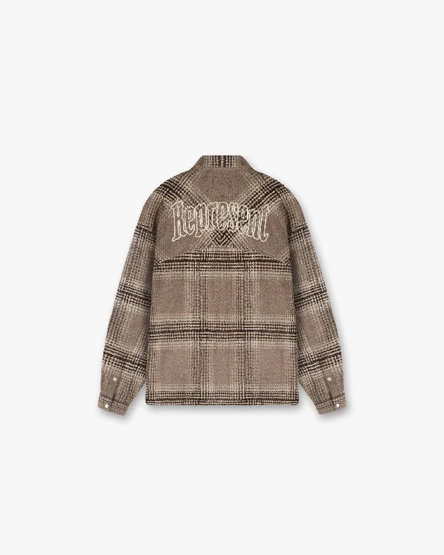 Represent Flannel Shirt - Brown Check