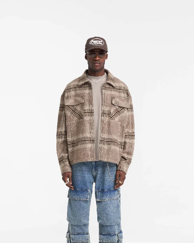 Represent Flannel Shirt - Brown Check