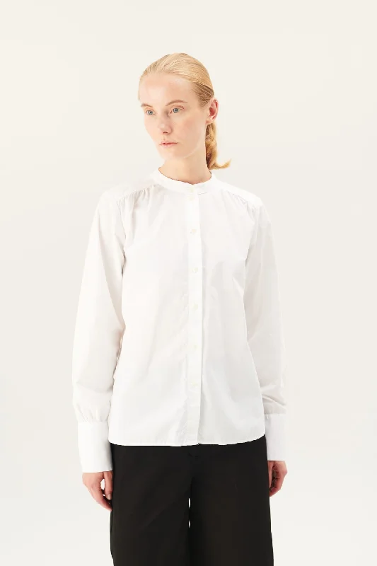 SABINE GARMENT DYED POPLIN - WHITE