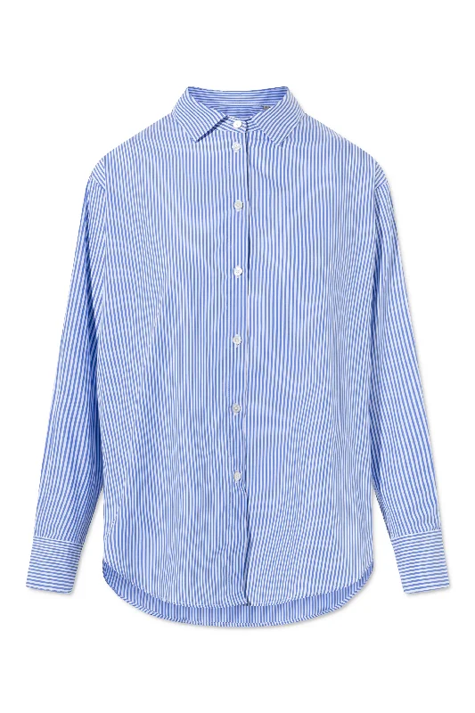 SAMITA SHIRT BLUE/WHITE STRIPE