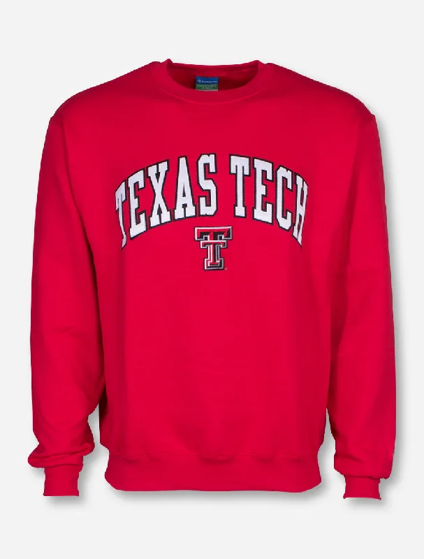 Tackle Twill Texas Tech Arch Over Double T Sweatshirt