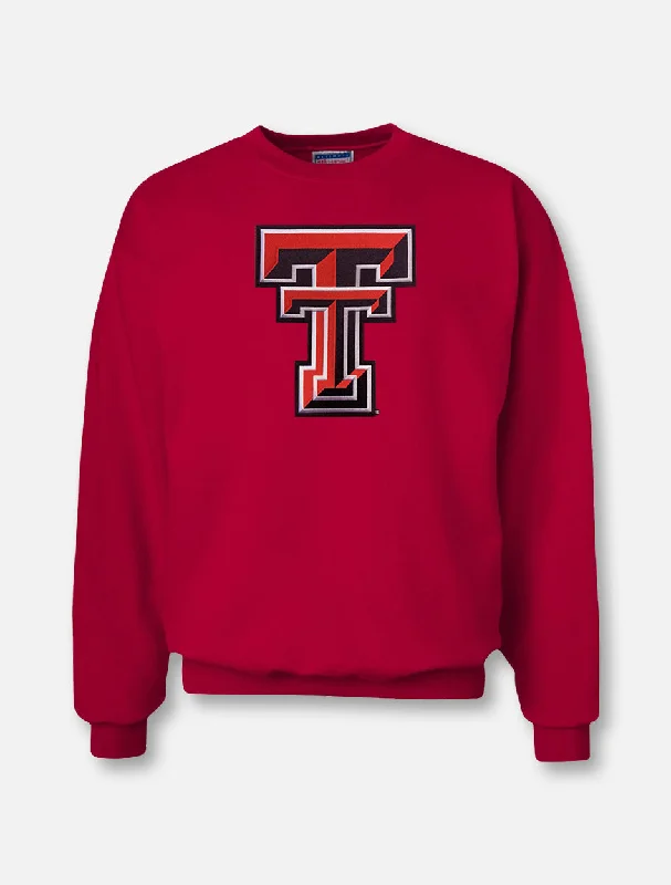 Texas Tech ""Double T Midweight"" Twill Crew Sweatshirt