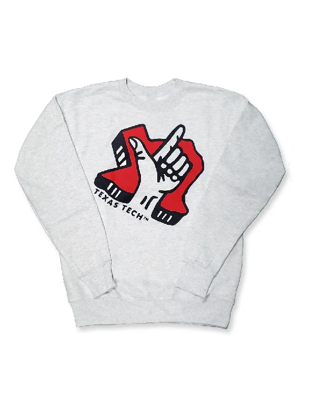 Texas Tech ""Guns Up 3D"" Crewneck Sweatshirt