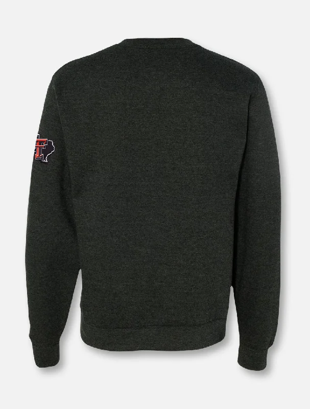 Texas Tech ""Midweight Raider Red"" Twill Crew Sweatshirt with Pride Sleeve Print