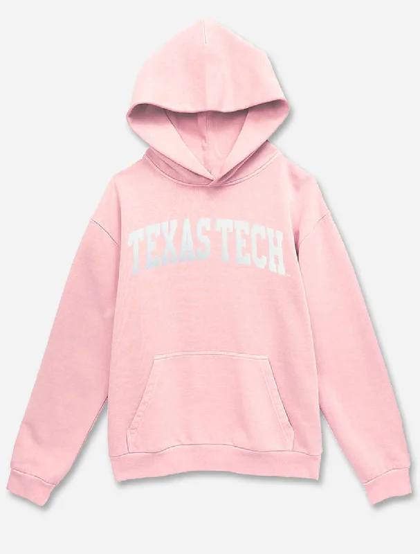 Texas Tech Red Raiders ""Classic Twill Arch "" Comfy Hooded Sweatshirt